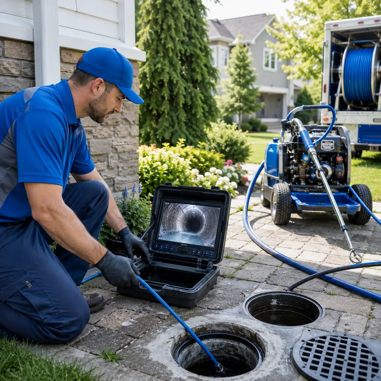 Outdoor drain cleaning professionals serving Cleveland, NC