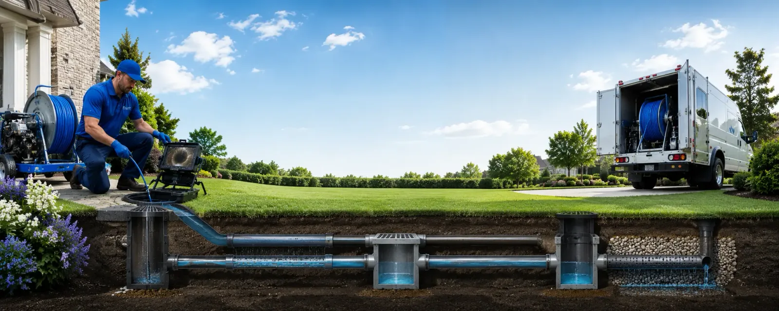 Outdoor drain cleaning information for Cleveland, NC
